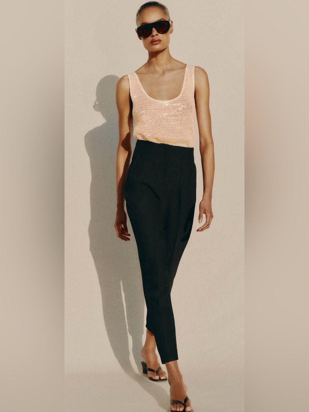 Zara Pleated Trousers in Navy, XS, New, NWOT!